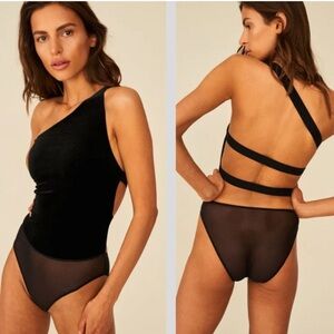 New! Undress Code Black Reach For The Stars Bodysuit 3121